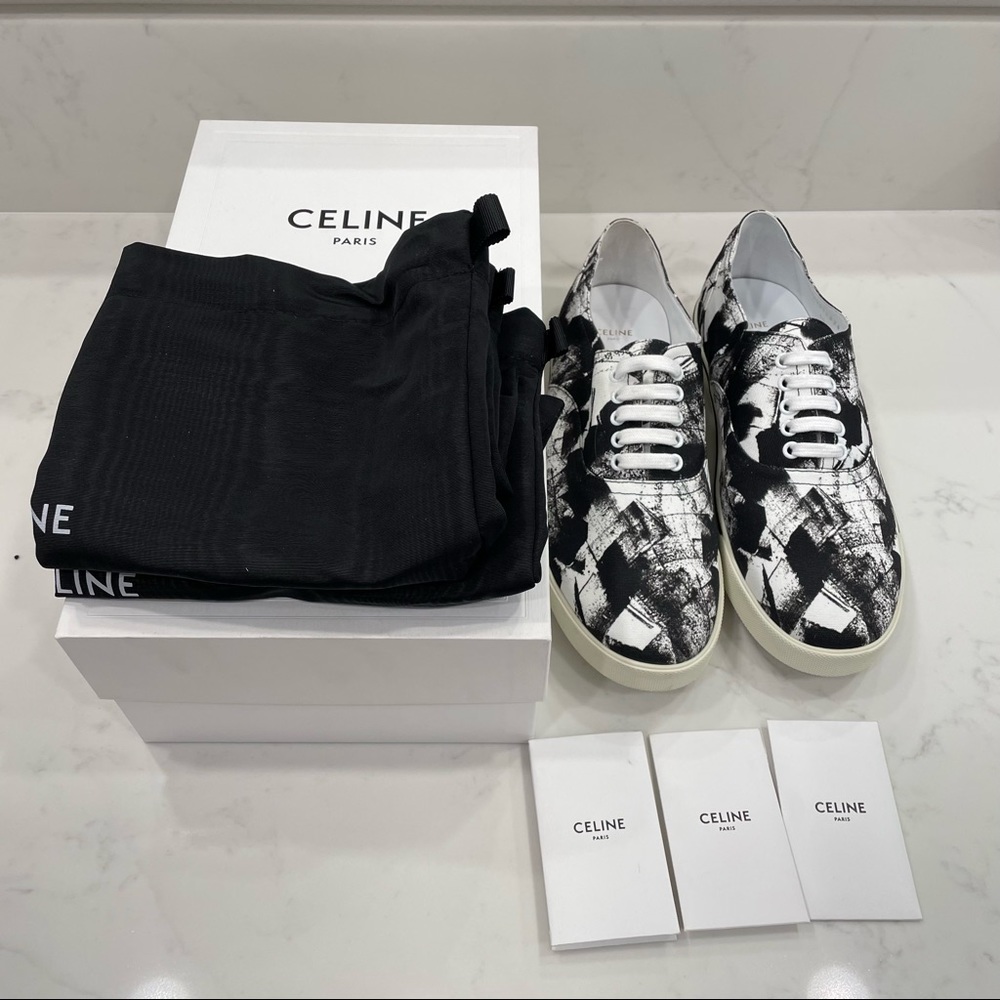 Celine Low Sneaker Flat Detail Printed Size 46